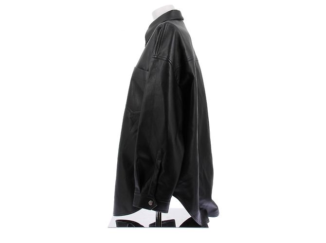 Nanushka Lederjacke Schwarz - Ansicht 4