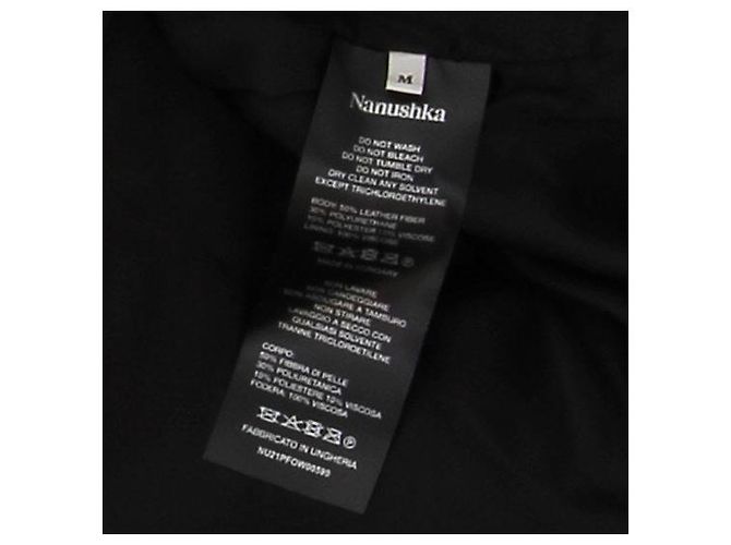 Nanushka Lederjacke Schwarz - Ansicht 5