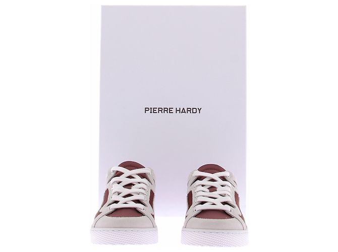 Pierre Hardy ALPHA Sneaker Leder Dunkelrot Bordeaux - Ansicht 8