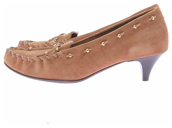 Décolleté Khaite Milly 45 Pelle Camel Cammello - vista 2