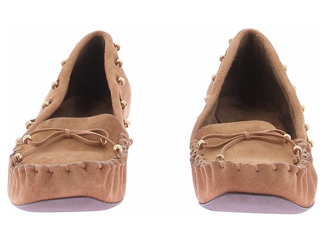 Décolleté Khaite Milly 45 Pelle Camel Cammello - vista 3