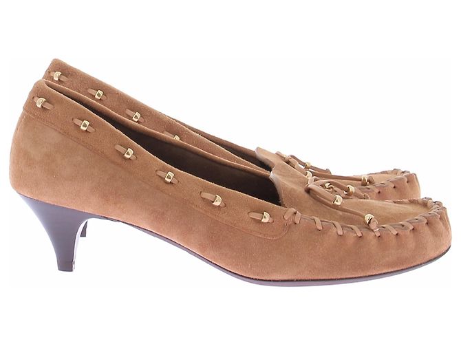 Décolleté Khaite Milly 45 Pelle Camel Cammello - vista 6