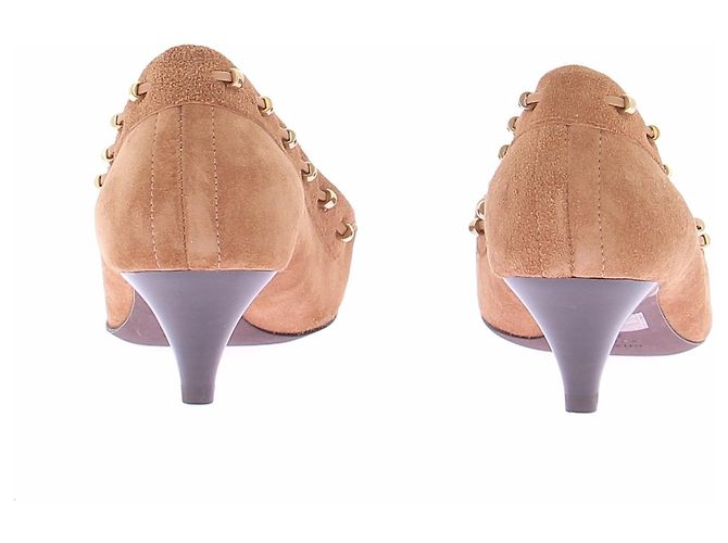 Décolleté Khaite Milly 45 Pelle Camel Cammello - vista 7