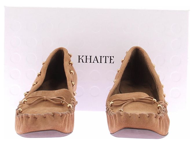 Décolleté Khaite Milly 45 Pelle Camel Cammello - vista 8
