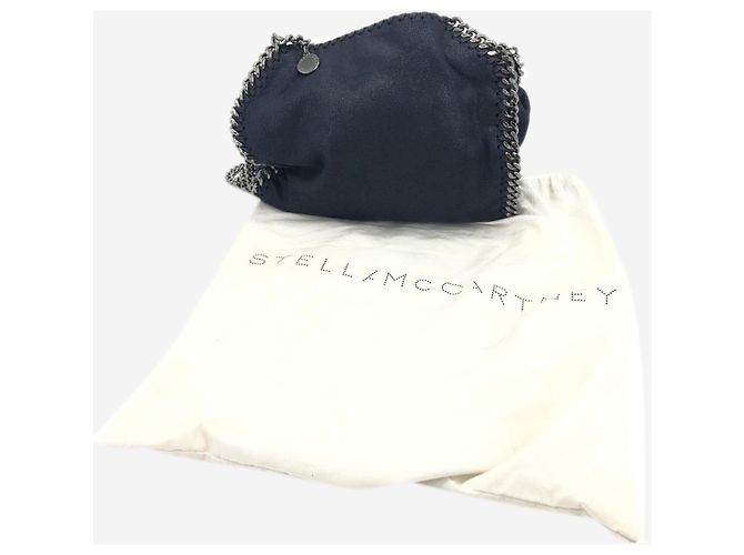 Stella Mc Cartney Borsa a tracolla con catena Falabella blu navy - vista 10