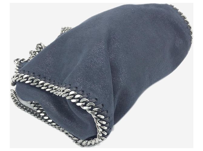 Stella Mc Cartney Borsa a tracolla con catena Falabella blu navy - vista 5