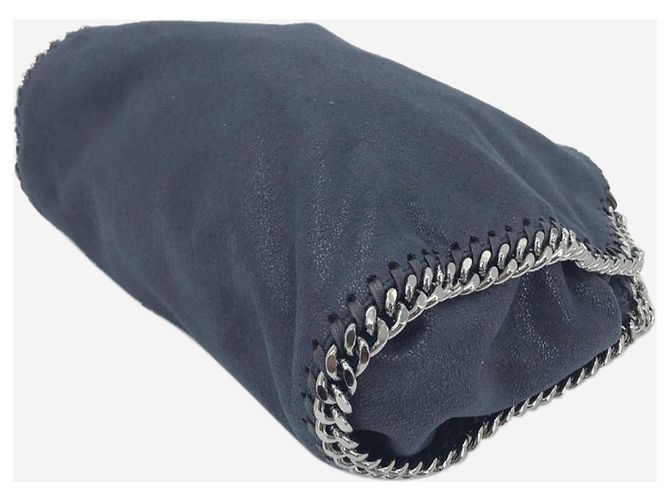 Stella Mc Cartney Borsa a tracolla con catena Falabella blu navy - vista 7