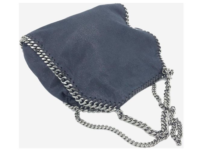 Stella Mc Cartney Borsa a tracolla con catena Falabella blu navy - vista 8