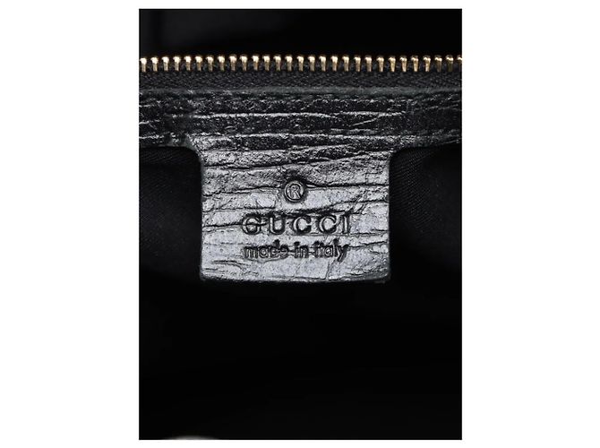 Gucci Borsa Horsebit in tela GG nera Nero - vista 5