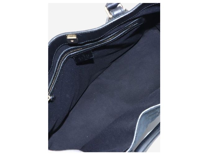 Gucci Borsa Horsebit in tela GG nera Nero - vista 7