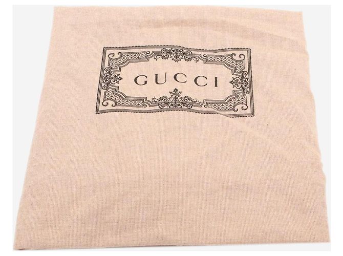 Gucci Borsa tote in tela e pelle Horsebit 1955, toni neutri e blu navy - vista 12