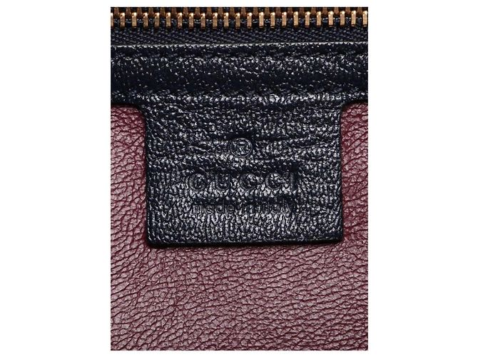 Gucci Borsa tote in tela e pelle Horsebit 1955, toni neutri e blu navy - vista 4