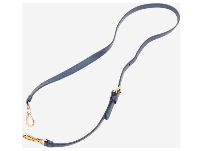 Prada Borsa 2way in pelle Saffiano Lux blu - vista 13
