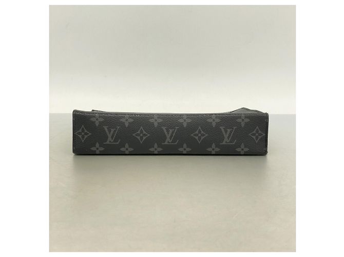 Pochette Voyage MM Monogram Eclipse Louis Vuitton Clutch Bag Nero - vista 3