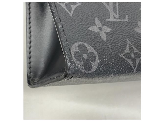 Pochette Voyage MM Monogram Eclipse Louis Vuitton Clutch Bag Nero - vista 6