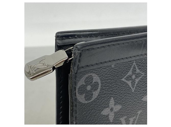 Pochette Voyage MM Monogram Eclipse Louis Vuitton Clutch Bag Nero - vista 7
