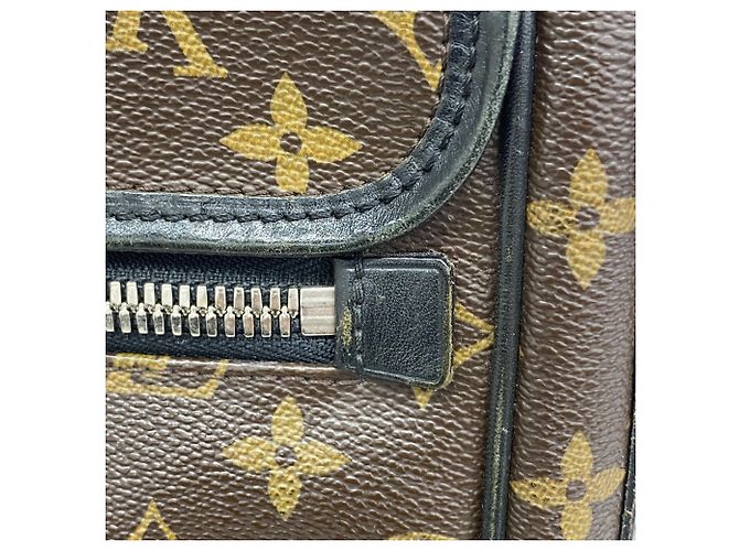 Borsa a tracolla Louis Vuitton Monogram Macassar District MM Marrone - vista 10