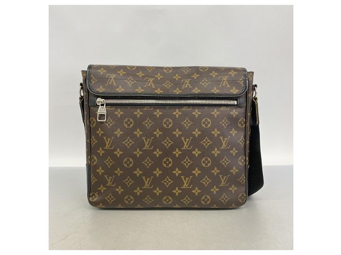Borsa a tracolla Louis Vuitton Monogram Macassar District MM Marrone - vista 12