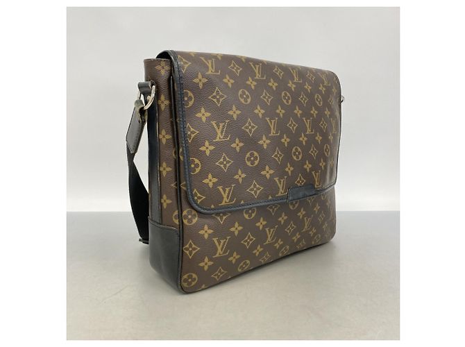 Borsa a tracolla Louis Vuitton Monogram Macassar District MM Marrone - vista 2