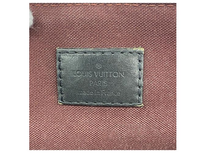 Borsa a tracolla Louis Vuitton Monogram Macassar District MM Marrone - vista 5