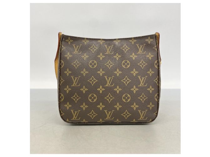 Borsa a Spalla Louis Vuitton Monogram Looping MM Marrone - vista 9