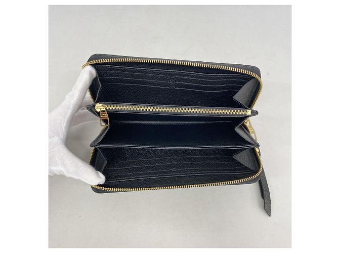 Louis Vuitton Monogram Empreinte Zippy Wallet Schwarz - Ansicht 3