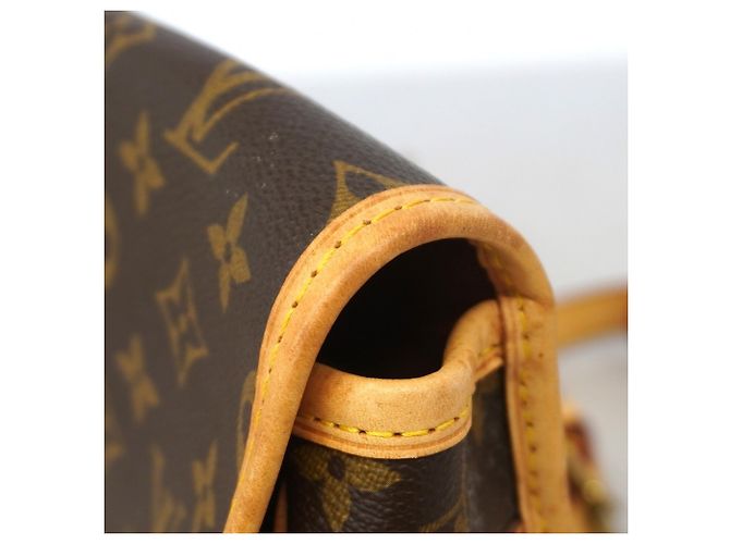 Borsa a Spalla Louis Vuitton Monogram Sologne Marrone - vista 7