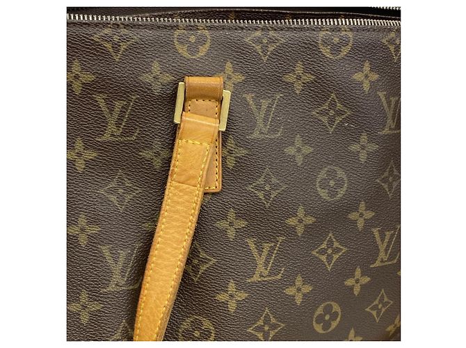 Borsa Tote Louis Vuitton Monogram Cabas Mezzo Marrone - vista 8