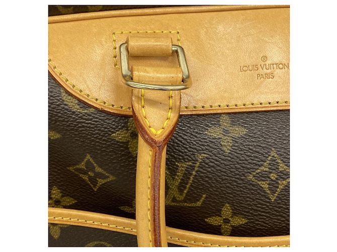 Borsa Louis Vuitton Monogram Deauville Marrone - vista 7