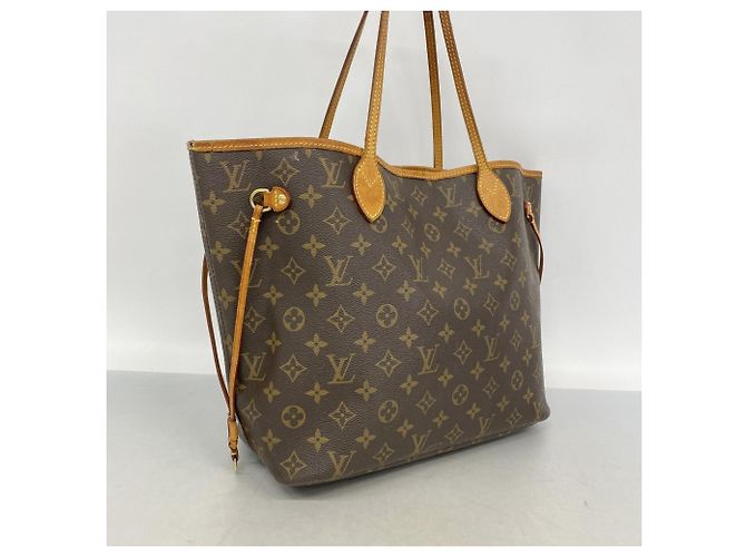 Borsa Tote Louis Vuitton Monogram Neverfull MM Marrone - vista 2