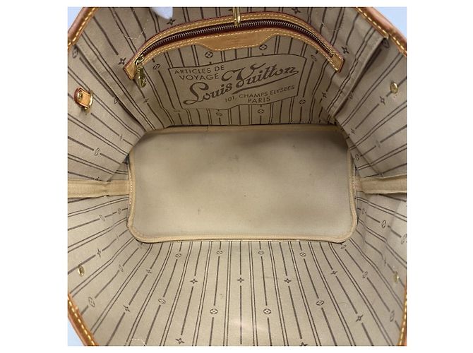 Borsa Tote Louis Vuitton Monogram Neverfull MM Marrone - vista 4