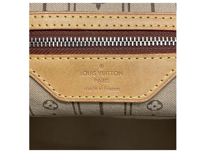 Borsa Tote Louis Vuitton Monogram Neverfull MM Marrone - vista 5