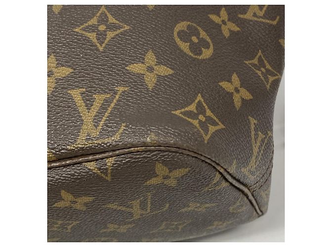 Borsa Tote Louis Vuitton Monogram Neverfull MM Marrone - vista 8