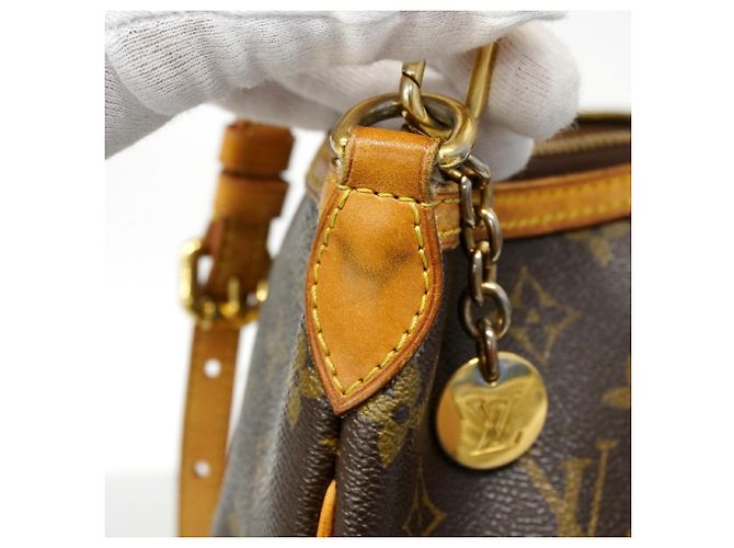 Borsa Louis Vuitton Monogram Palermo PM Marrone - vista 10