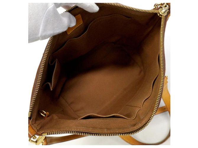 Borsa Louis Vuitton Monogram Palermo PM Marrone - vista 4