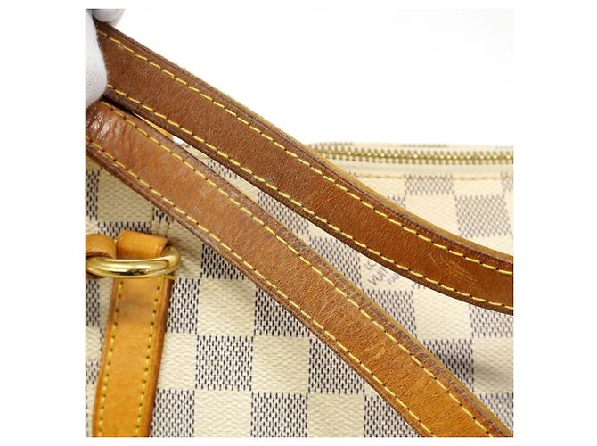 Borsa Tote Louis Vuitton Damier Azur Totally PM Bianco - vista 7