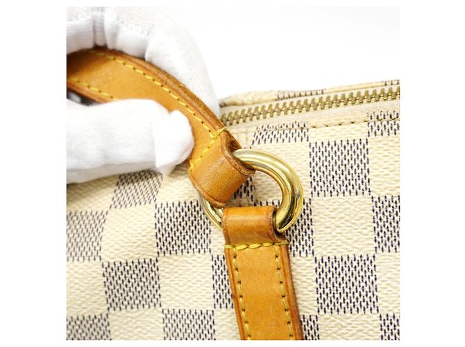Borsa Tote Louis Vuitton Damier Azur Totally PM Bianco - vista 8
