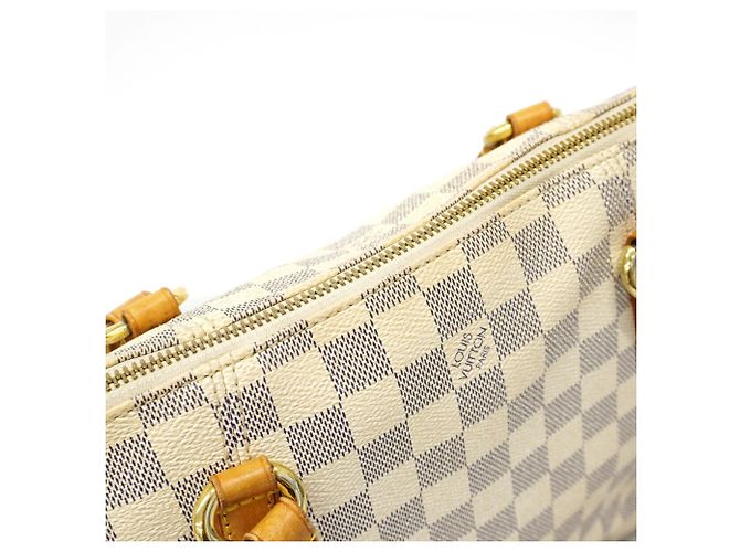 Borsa Tote Louis Vuitton Damier Azur Totally PM Bianco - vista 9