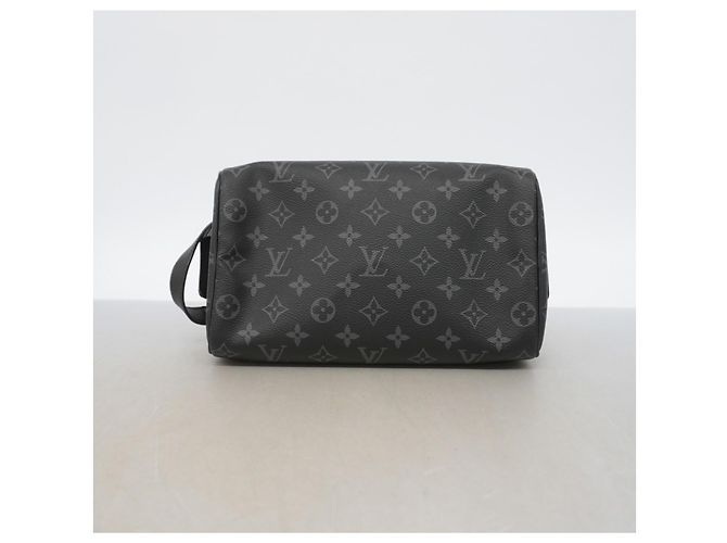 Beauty case Louis Vuitton Monogram Eclipse Dopp Kit Nero - vista 3