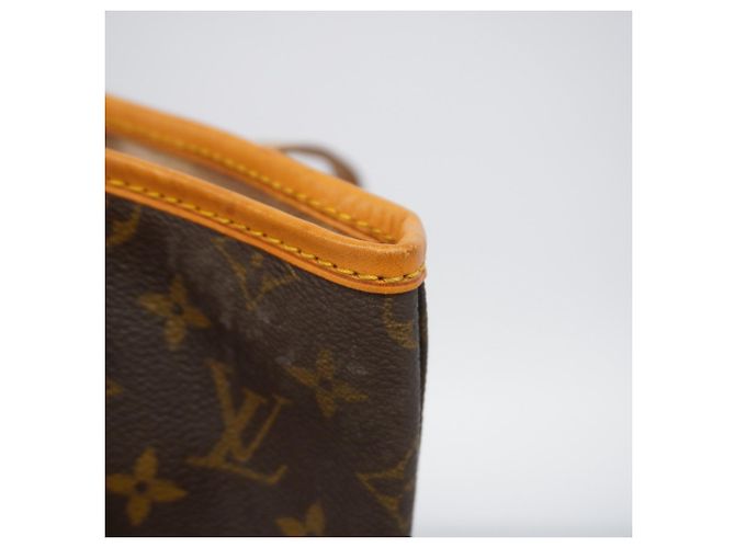 Borsa Tote Louis Vuitton Monogram Bucket GM M42236 Marrone - vista 11