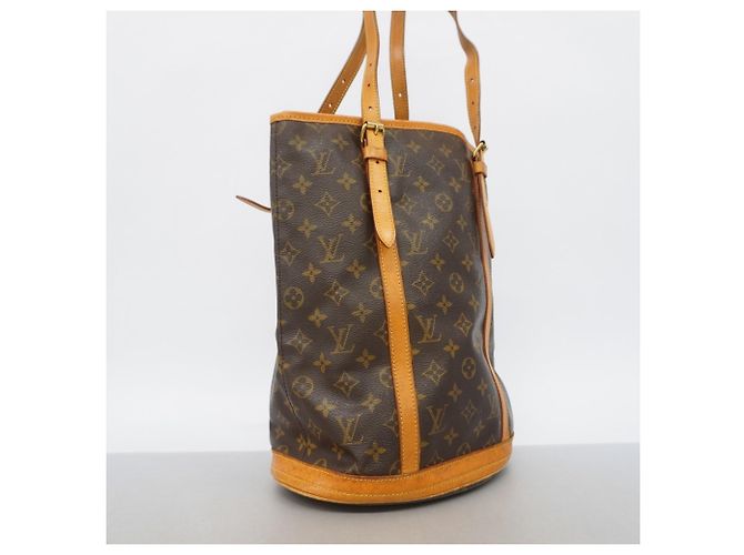 Borsa Tote Louis Vuitton Monogram Bucket GM M42236 Marrone - vista 2