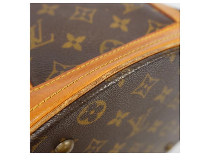 Borsa Tote Louis Vuitton Monogram Bucket GM M42236 Marrone - vista 6