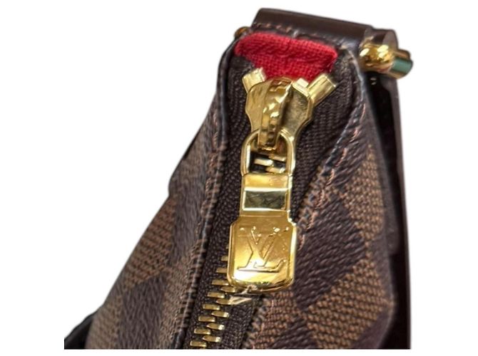Borsa a Spalla Louis Vuitton Bloomsbury PM Damier Marrone - vista 11