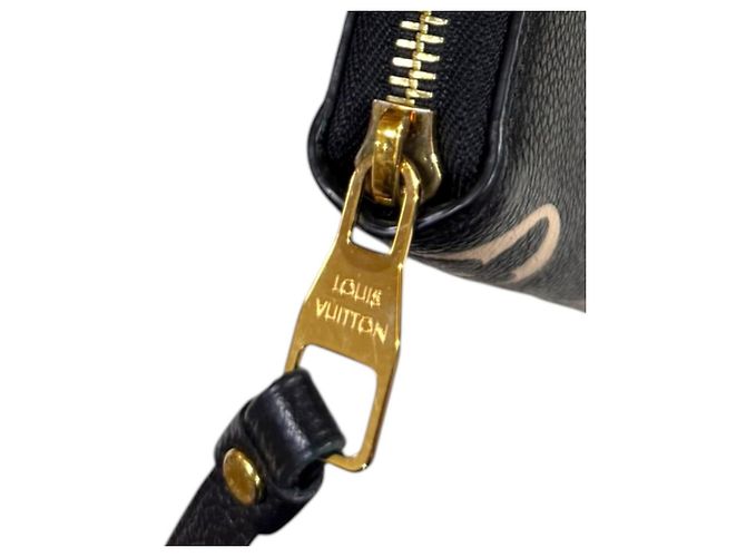 Zippy Louis Vuitton Bicolor Monogram Empreinte Long Wallet Schwarz Beige - Ansicht 10