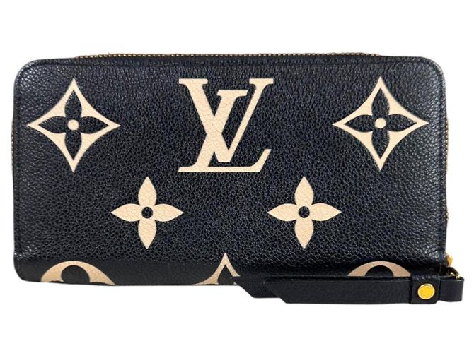 Zippy Louis Vuitton Bicolor Monogram Empreinte Long Wallet Schwarz Beige - Ansicht 2