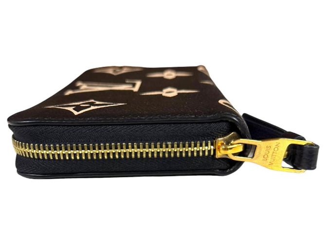 Zippy Louis Vuitton Bicolor Monogram Empreinte Long Wallet Schwarz Beige - Ansicht 3