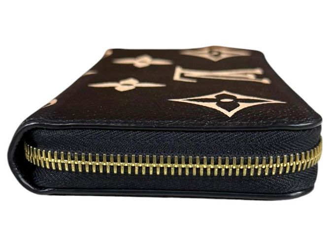 Zippy Louis Vuitton Bicolor Monogram Empreinte Long Wallet Schwarz Beige - Ansicht 4