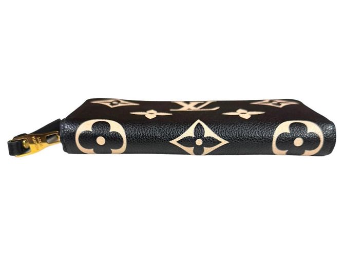 Zippy Louis Vuitton Bicolor Monogram Empreinte Long Wallet Schwarz Beige - Ansicht 5