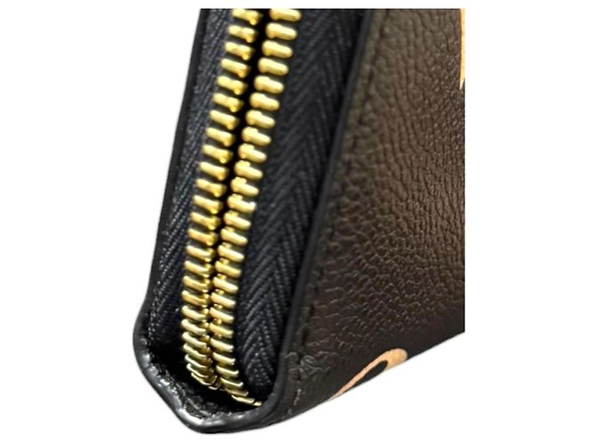 Zippy Louis Vuitton Bicolor Monogram Empreinte Long Wallet Schwarz Beige - Ansicht 9