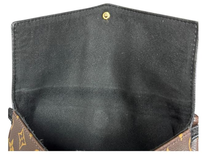 Borsa a tracolla Louis Vuitton Twice Monogram Marrone Nero - vista 11